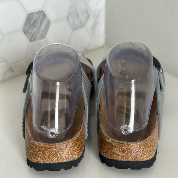 Papillio by Birkenstock Arizona Flex Silver Ribbed Metallic EU 36 US 5-5.5 N - Picture 4 of 8